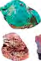 These stones differ in colour, lustre and texture because the minerals inside them are different.