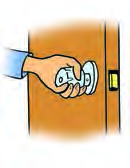 A rotating door knob is also a simple machine.