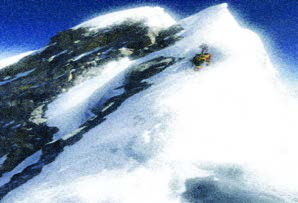 The mountain is tall, isn't it?