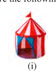 A round tent: its shape can be split into simpler solids.