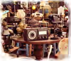Old radios, lamps and ornaments: the kind of objects an antique collector treasures.