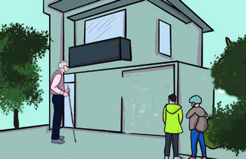 Jerry, old and leaning on his stick, arrives at the house where his son used to live and finds that Thomas has moved away.