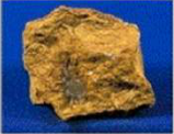 Limonite, an iron oxide ore with water in its formula