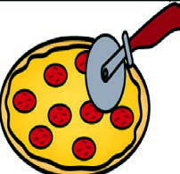 Step 9: Cut the pizza into slices.