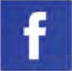 Facebook's icon: a white f on blue.