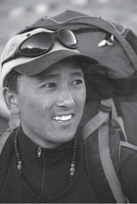 The photograph from the condolence notice for Mr. Namgyal Sherpa, the mountaineer the notice honours.
