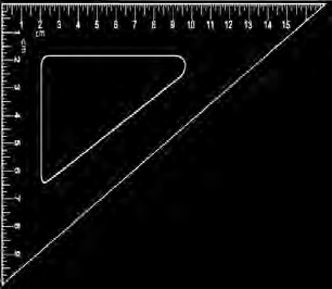 The sharpest corner of the set square is the \( 30^\circ \) one, and that is the corner that must sit at the vertex.