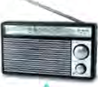 A radio, which carries information as sound alone.