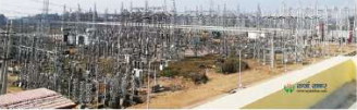 The 400 kV substation at Dhalkevar, Dhanusha.