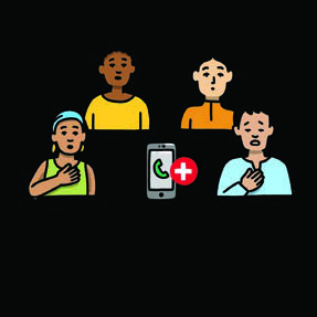 When any danger sign appears, the family calls a healthcare provider at once instead of waiting.