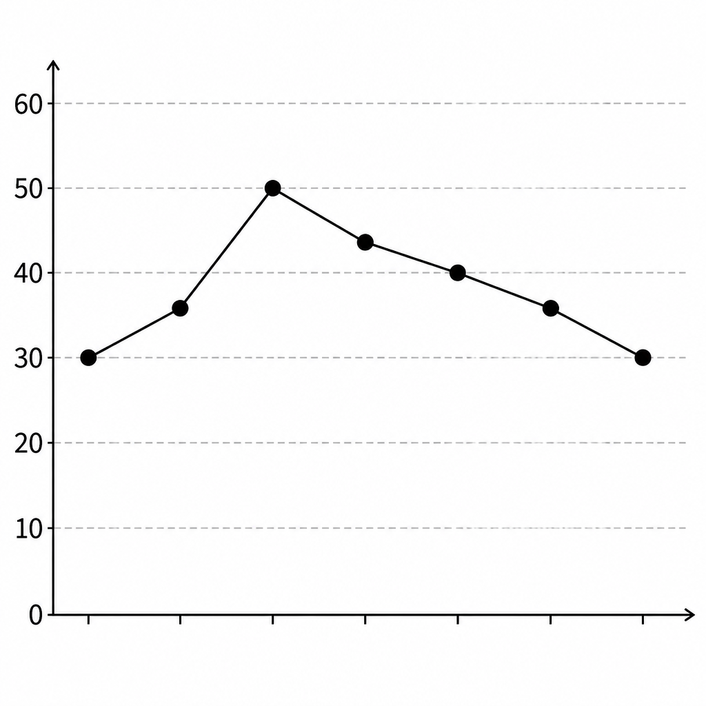 The books each class received, plotted as points and joined into a line graph