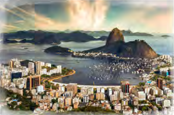 Sugarloaf and the bay at sunset: the kind of view that draws film-makers
