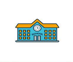The school, which sits opposite the bus park on the map.