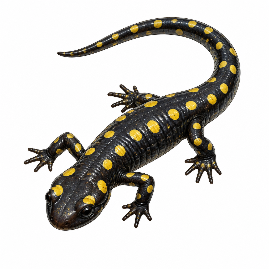 Salamander: an amphibian that keeps its tail as an adult