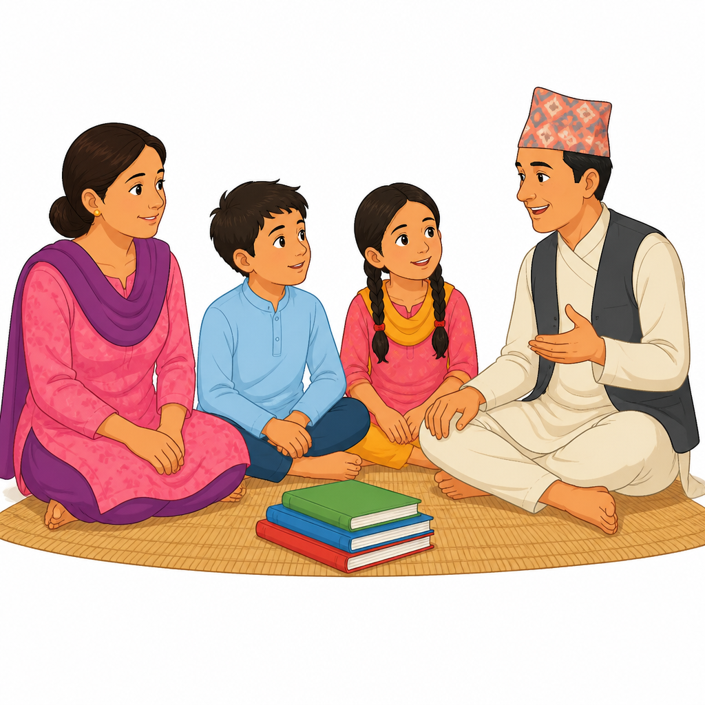 बालबालिकाले असल बानी सबैभन्दा पहिले घरमै अभिभावकबाट सिक्छन् ।