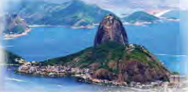Sugarloaf on its peninsula, with city, bay and ocean all around it