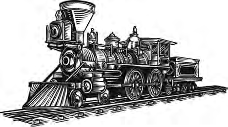 The steam engine that transformed transport: steam raised over a coal fire is the force that drives it