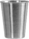 A steel tumbler warms faster than a glass tumbler kept beside it.